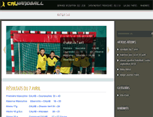 Tablet Screenshot of cal-handball.com